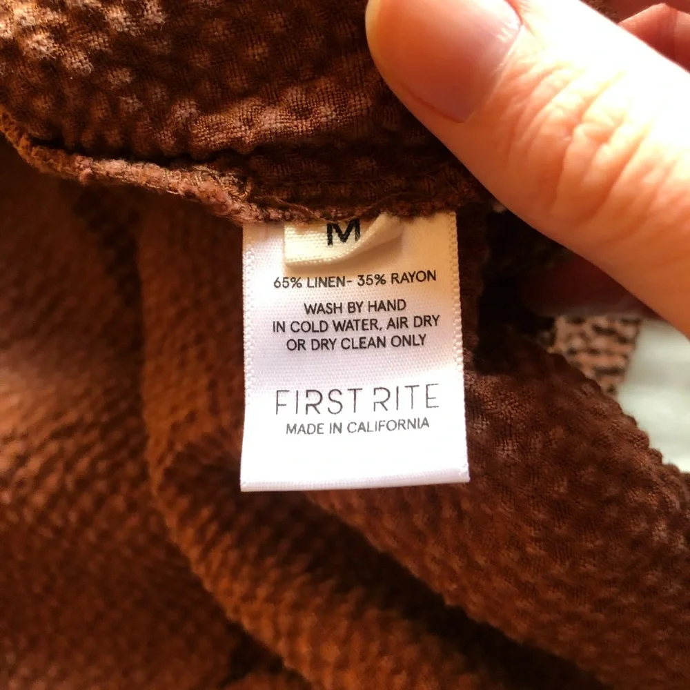 First Rite Pleated Skirt in Rust - Picture 6 of 6